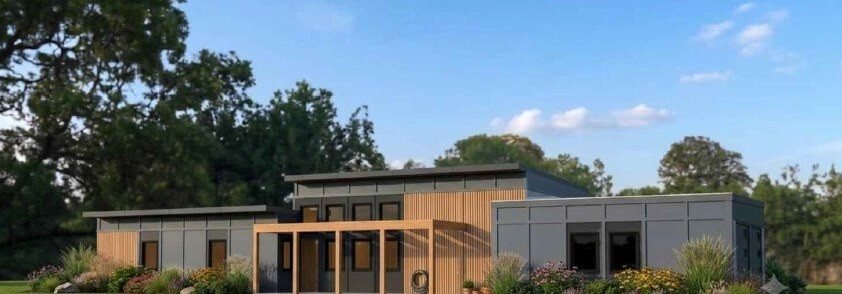 Rendering of a large single-story Revolution Homes model